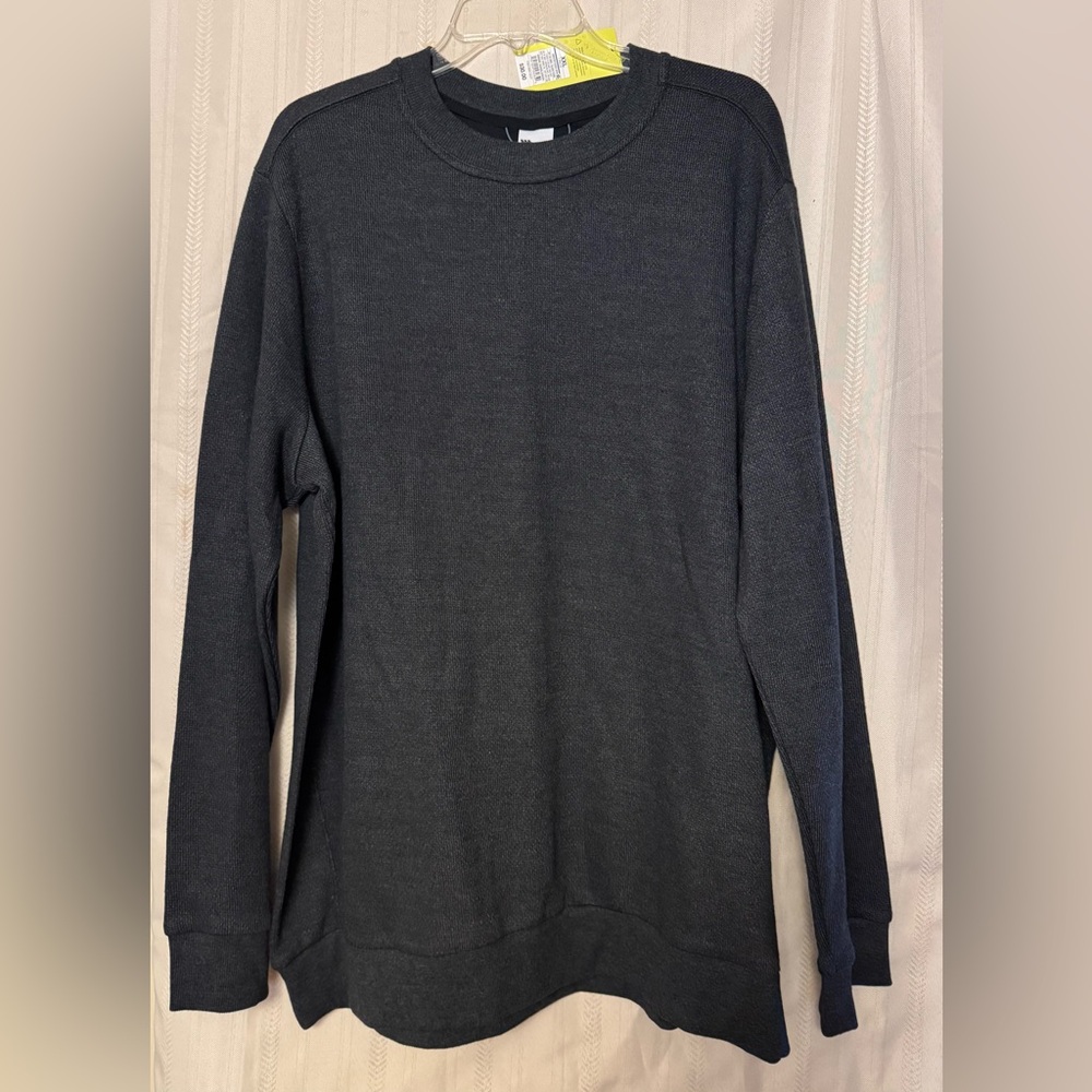 Grey Long Sleeve Sweater fleece